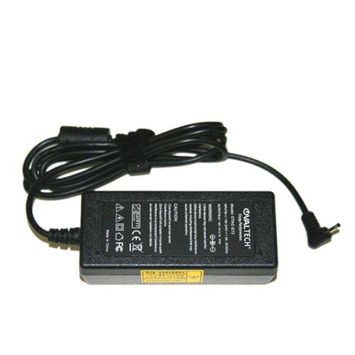 Cargador / Adaptador para Laptop OTAC-E72 OVALTECH de 40W 19V-2.1A (2.5*0.7) -