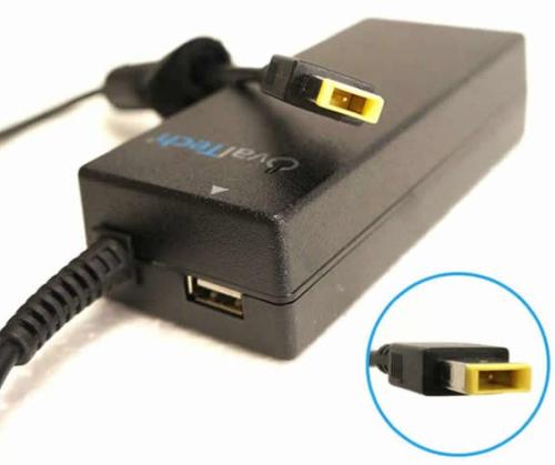 Adaptador OTAC-E77 para Computadora Portátil 20V/4.5AH Cuadrada + USB Marca OvalTech -