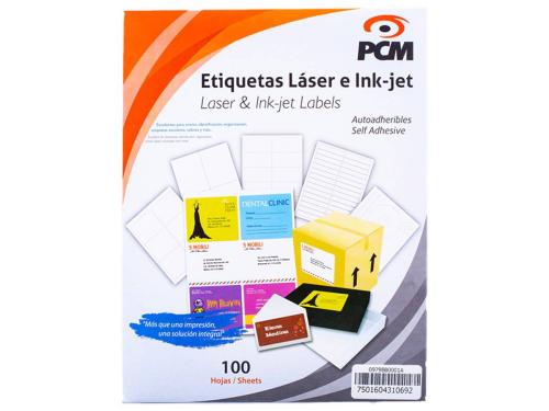 Etiqueta LASER PL2113100 8 1/2 pulgadas  X 5 1/2 pulgadas -