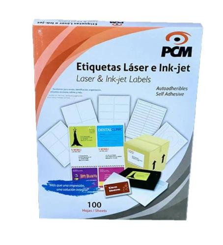 Etiqueta LASER PL5160100 2 5/8 pulgadas X 1 pulgada C/100 -