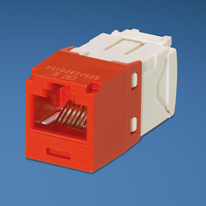 Jack Cat.6 PANDUIT cj688tgrd - RJ-45, Rojo