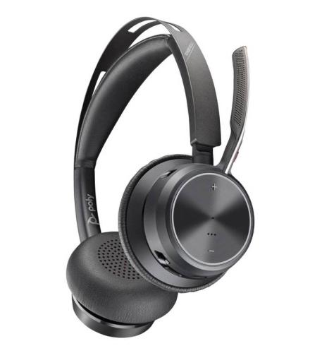HP Poly Voyager Focus 2 - USB-A, Binaural, inalambrico para computadoras y moviles