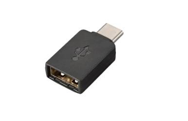 Adaptador usb PLANTRONICS 85Q48AA - USB Tipo C, Negro