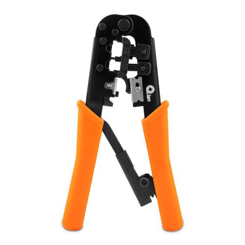 QIAN PINZA PONCHADORA 3 EN 1 PARA CABLE UTP CAT3 - CAT5, CAT5E, CAT6 CONECTORES RJ11 Y RJ45, PELADO, CORTE, PRENSADO MOD. QYZ-042CT