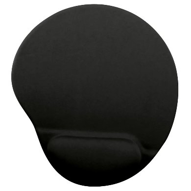 Mouse Pad con Descansa Muñecas - con Gel en la Almohadilla, Ergonómico, Antiderrapante, Amplio: 20.3*24.1*2, Negro, 500074N BROBOTIX