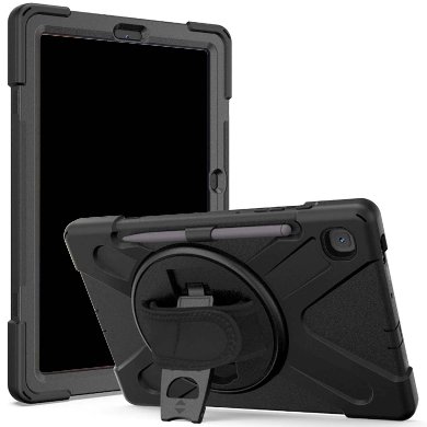 FUNDA PROTECTOR C/CORREA - USO RUDO, GIRO 360º, P/SAMSUNG GALAXY TAB S6 LITE 10.4, C/MICA, SM-P610/P613/P615/P619, BROBOTIX 6001516