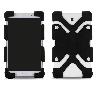 FUNDA PARA TABLETAS DE 10 Y 12 PULGADAS DE SILICÓN - UNIVERSAL.  NEGRO, 6006207 BROBOTIX