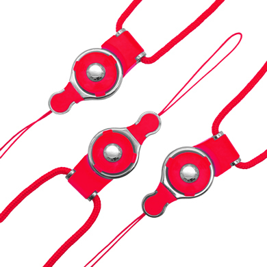 CORREA PARA MEMORIA USB PAQUETE CON 3 PIEZAS - COLOR ROJO 180433-9 BROBOTIX