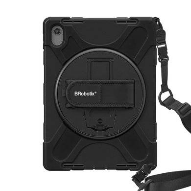 FUNDA PROTECTOR CON CORREA - DE USO RUDO, GIRO 360°, PARA LENOVO TAB K11 TB-330XUP/TB-330FU, 6007495 BROBOTIX
