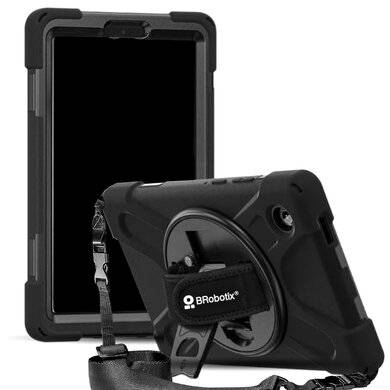 FUNDA PROTECTOR C/CORREA - USO RUDO, GIRO 360º, P/SAMSUNG GALAXY A11 8.7 PULGADAS, C/MICA, X130/X133, BROBOTIX, 406924