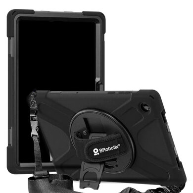FUNDA PROTECTOR C/CORREA - USO RUDO, GIRO 360º, P/SAMSUNG GALAXY A11+,   11.0 PULGADAS, C/MICA, X230, BROBOTIX, 406931