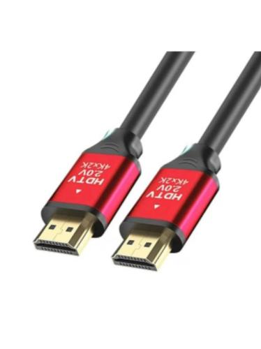 SAXXON HDMI-10 - Cable HDMI de 1 metro de alta velocidad Versión 2.0  Resolución 4K Canal de retorno de audio ARC Video 3D /Blindado / Chapado en oro -