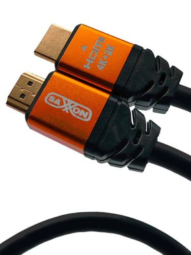 SAXXON SX015HDC - Cable HDMI de 1.5 metros de alta velocidad  Resolución 4K / Canal de retorno de audio (ARC) /Blindado / Chapado en oro -