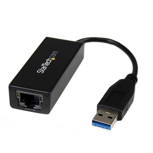 Tarjeta de Red Externa StarTech.com - USB 3.0, RJ/45, Macho/hembra, Negro