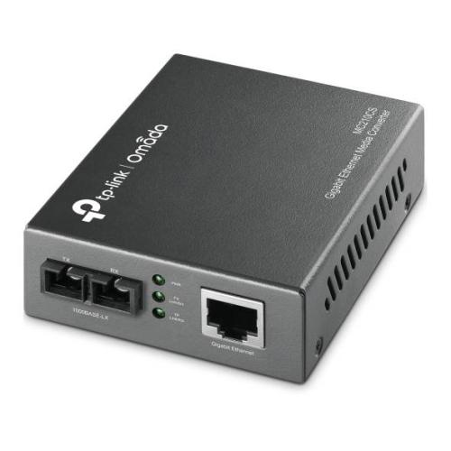 CONVERTIDOR MULTIMEDIA DE MODO INDIVIDUAL GIGABIT TP-LINK MC210CS PARA AMPLIAR LA DISTANCIA DE FIBRA HASTA 15KM -