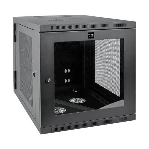 Gabinete pequeño SmartRack - Tripp Lite, Modelo SRW12US33G, El gabinete para instalación en pared asegura y organiza 12U de racks de 19 Pulgadas