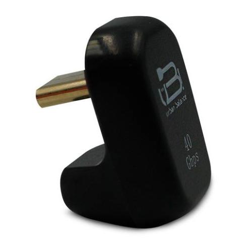 Adaptador Tipo C UB Recto Negro -