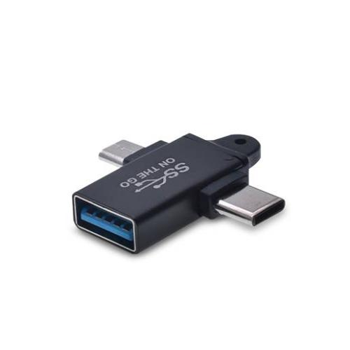 Adaptadores USB URBAN BALANCE ADP-2EN1-USB - Negro
