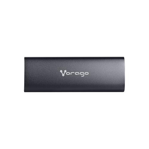 Enclosure. Vorago SDD-400. Carcasa M.2 - SATA NVME, Soporta 2 TB, USB C y USB A 3.1.