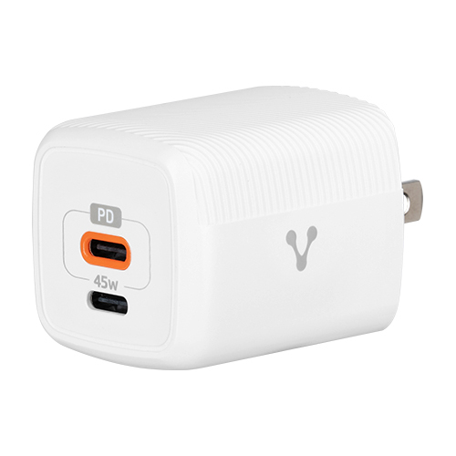 CARGADOR PARA PARED AU-402 FAST CHARGE 3.0 A 1 USB C 45W BLANCO -