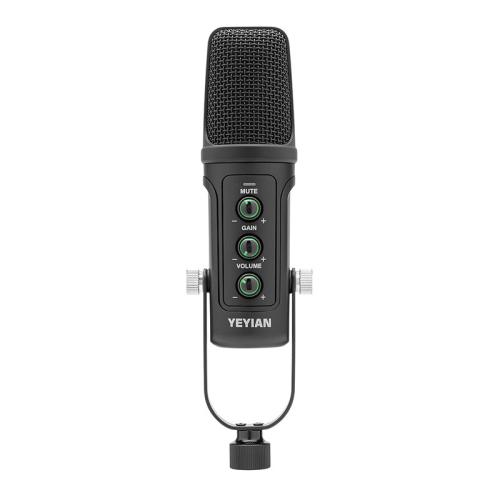 YEYIAN MICROFONO CONDENSADOR KIT STREAMING AGILE NL - BLACK, BRAZO DE TIJERA, SOPORTE  U, MONT ANTICHOQUE, FILTRO, MONT EN MESA USB B-USB A YSA-UCHQ-01