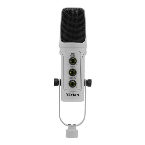 YEYIAN MICROFONO CONDENSADOR KIT STREAMING AGILE NL - BCO, BRAZO TIJERA, SOPORTE  U, MONT ANTICHOQUE, FILTRO, MONTAJE EN MESA, USB B-USB A  YSA-UCHQ-02