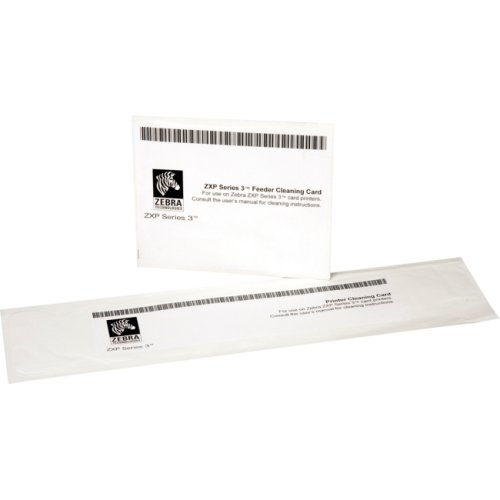 Kit de limpieza para Impresoras ZEBRA ZXP Serie 3 - incluye: (4 tarjetas de limpieza del motor de impresión y 4 tarjetas de limpieza del alimentador)