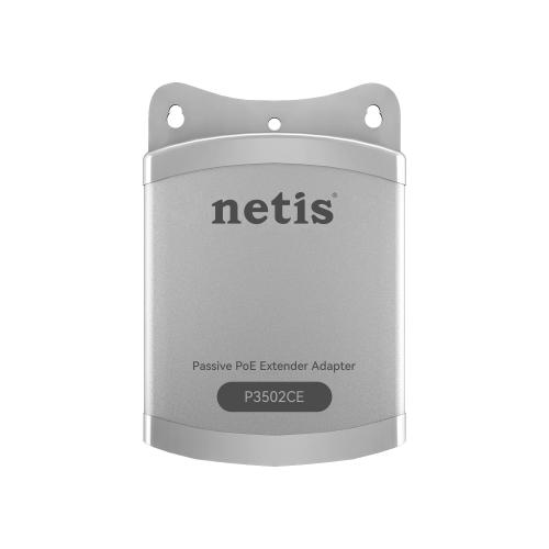 Netis P3502CE - Extensor POE, 2 puertos 100Mbps y 1 puerto Uplink 100Mbps, Pasivo, IP66 a prueba de agua, para exteriores
