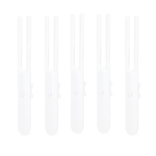 Paquete de 5 Access Point UBIQUITI UAP-AC-M-5 - 867 Mbit/s, 1, 4 dBi, Fast Ethernet, WLAN 802.11b/g/n, dual-polarized directional MIMO