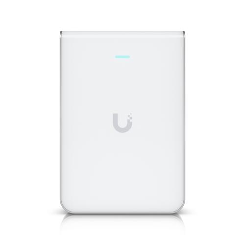 Punto de Acceso Ubiquiti modelo U7-PRO-WALL WiFi 7 Con Diseño de Pared - Tribanda en 2.4, 5 y 6 GHz, Hasta 10.688 Gbps, Puerto Ethernet 1/2.5 GbE, 300+ Clie