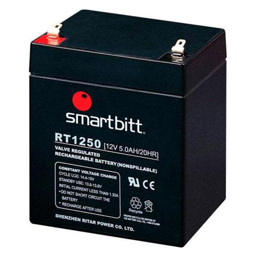 Batería de Reemplazo SMARTBITT SBBA12-5 - Negro, 12 V, 5 Año(s), 5 AH, Plomo-ácido