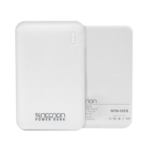 POWERBANK NPW-05FB Necnon 5000mAh CARGA 2.1A 1 A 2 CARGAS -