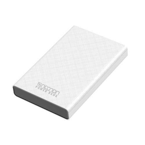 Power Bank NPW-05TC Necnon 5000mAh  entrada y salida doble USB 5V/2.1 y tipo C 5V/2.1A.  1 A 2 CARGAS indicador de carga con luz LED - bateria de 5, 000 mAH