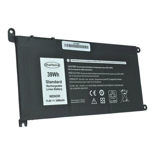 Batería OTD5481 OVALTECH Polimero - 11.4V, 39 Wh, 3400mAh, 3 Celdas para DELL INSPIRON 13 5378 5368, WDX0R