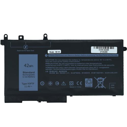 Bateria para Laptop OTD5280 OVALTECH Polimero 11.4V para Dell 5280 5290 5480 5490 5580 5590 series 3DDDG 3VC9Y 03VC9Y O3VC9Y 4YFVG 45N3J 451-BBZP -