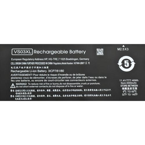 OTHVS03XL Batería 11.55V 52Wh/4350mAh para HP Envy 15 15-AS series VS03XL -