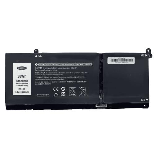 OTDG91J0 Bateria Interna (P) 11.25V 41WH para Dell Latitude 3320 3330 3420 3520 Inspiron 3510 3511 G91J0 Marca Ovaltech -