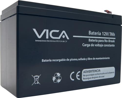 Batería de Reemplazo VICA 12V/7A - Tipo de acumulador: Plomo/Paquete sellado libre de mantenimiento - Tiempo de vida útil 5 años aprox. -