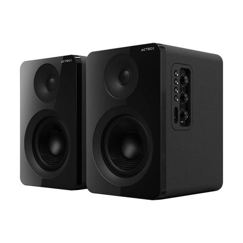 Bocinas Tipo Estudio  Dynamic Exact R  BS700 Elite Series - Sonido Estereo 2.0, Potencia 50w RMS, Color Negro. AC-940818