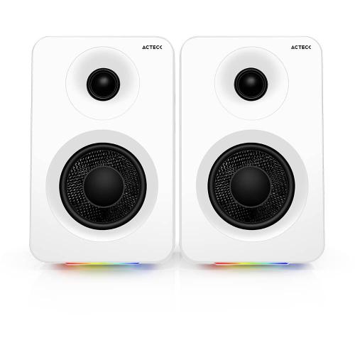 Bocinas Tipo Estudio  Dynamic Exact R  BS700 Elite Series - Sonido Estereo 2.0, Potencia 50w RMS, Color Blanco. BR-940825