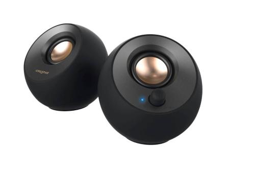 Altavoces Creative Pebble 2.2 8w alimentados por USB para PC y Laptops negros -  MF1695 BK -