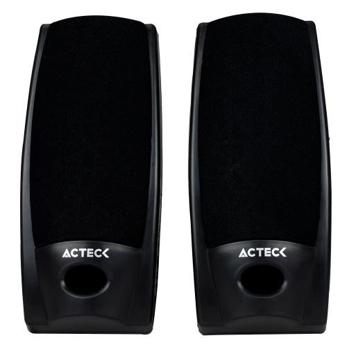 Bocinas Estéreo 2.0 ACTECK Auxiliar 3.5 MM 1.2 M Negro AX-2500 -