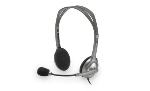 Diadema LOGITECH H111 - PC/Juegos, Diadema, Gris, Alámbrico, 3.5 mm (1/8