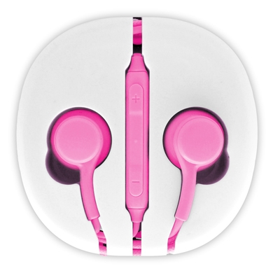Audífono Aislador BROBOTIX AUDÍFONO AISLADOR P/ANDROID ROSA - Rosa, Alámbrico, Universal, 1 m