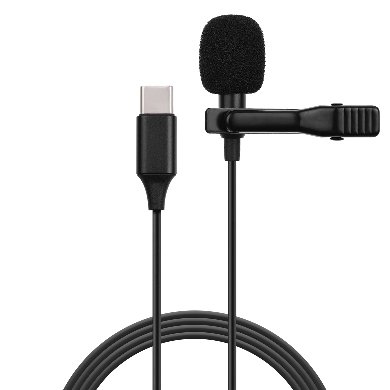 Micrófono de Solapa BROBOTIX 651381 - 20 Hz – 16 KHz, 1.5 m, Negro