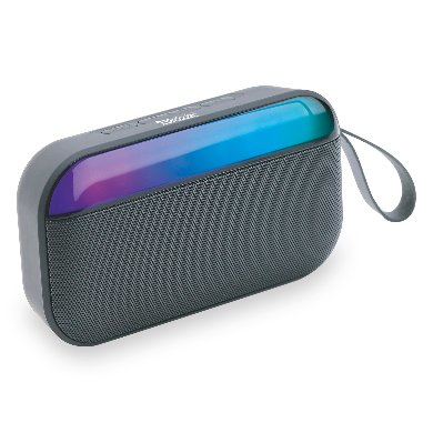 BOCINA BLUETOOTH SUBWGRIS RGB  6000120 RBT - C/SUBWOOFER, RECARGABLE, STEREO C/RADIO FM, LECTOR USB, MICRO USB, PORTATIL, ANTIDESLIZANTE, C/CORREA, GRIS