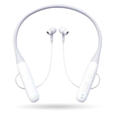 AUDIFONOS INALÁMBRICOS BLUETOOTH TWS - DEPORTIVOS CON BANDA PARA CUELLO, COLOR BLANCO 6005903 BROBOTIX