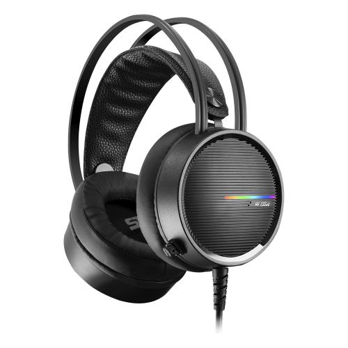 DIADEMA GAMER VORAGO START THE GAME HS-502 3.5mm - RGB, 50mm, negro