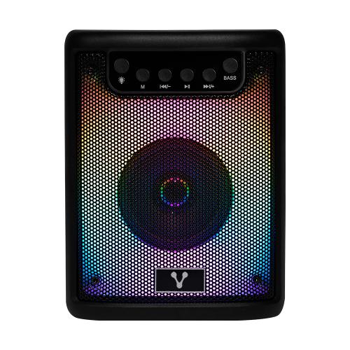 MINI BAFLE VORAGO KSP-180 NEGRO 3 PULGADAS 10WATTS RMS / RECARGABLE / TWS BT 4HRS CARGA USB TIPO C -