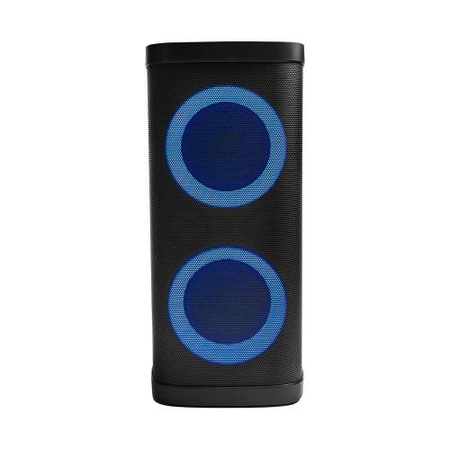 Bocina Vorago KSP-580 Bafle Karaoke speaker - Pantalla LCD, dos altavoces de 6.5 y 2 tweeters, aros con RGB, Micro SD, Bluetooth 5.0